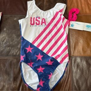 USA Gymnastics Leotard - Pink and Blue